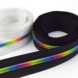 Rainbow Multi-color Gay Pride Zipper Tape