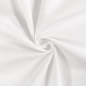 White cotton, white fabric by the yard, solid white material for Quilting  dressmaking Craft Project Sewing