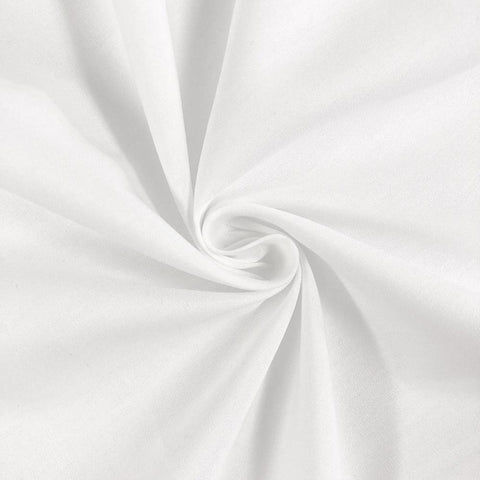 100% cotton fabric white