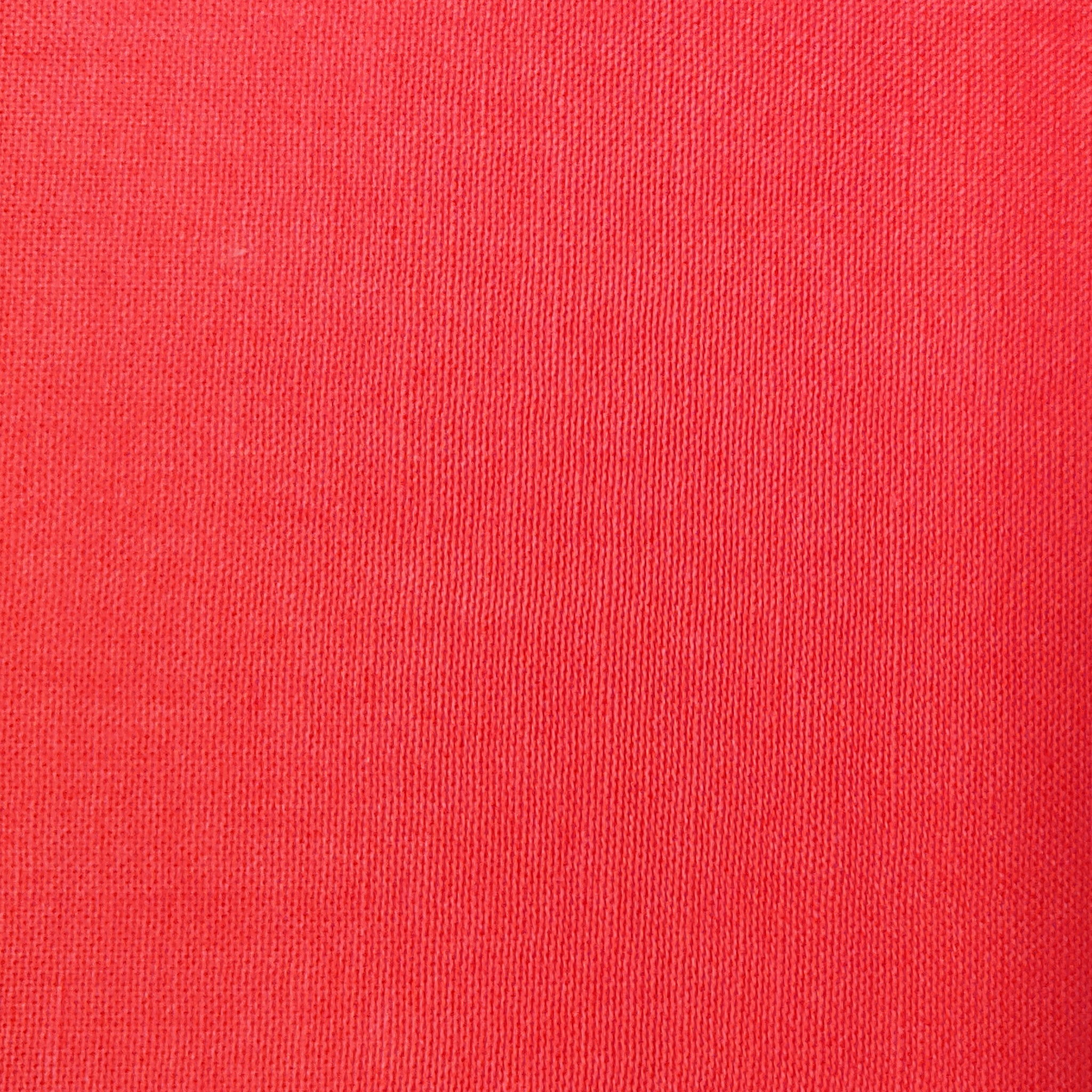 100% cotton fabric coral orange red