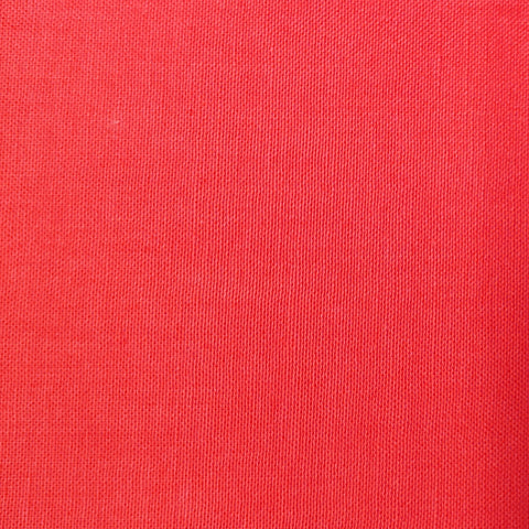 100% cotton fabric coral orange red